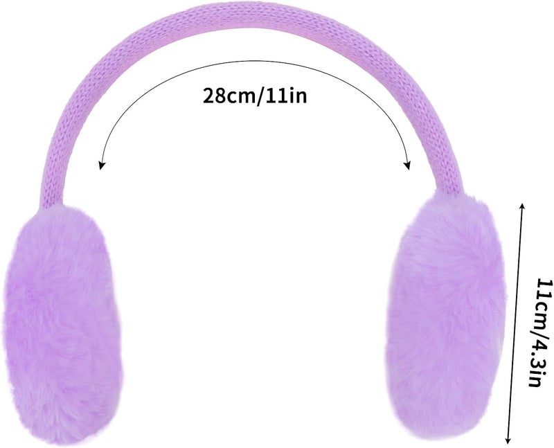 Ztl Kids Knit Earmuffs Winter Outdoor Plush Ear Warmers for Boys Girls 4-16 Years - Image 4